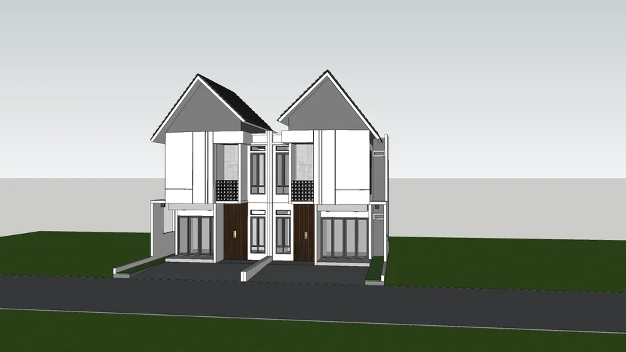 Modeling Rumah Lantai Tropis Minimalis D Warehouse