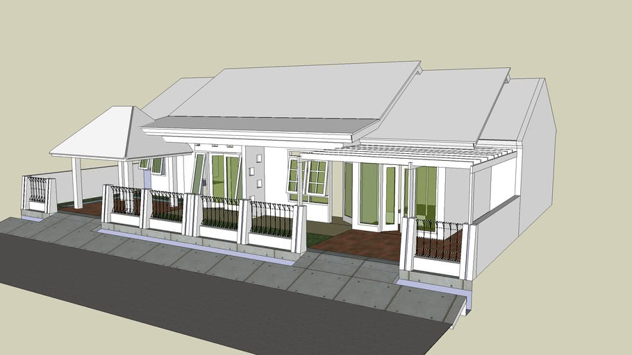 Rumah Tinggal 1 Lantai RumahSketch 3D Warehouse