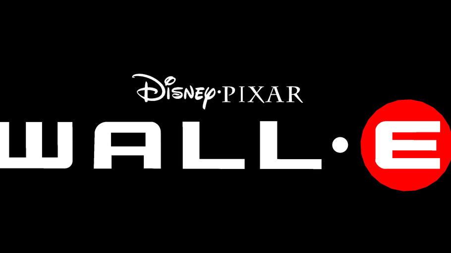 Disney Presents A PIXAR Film WALL E Logo 3D Warehouse