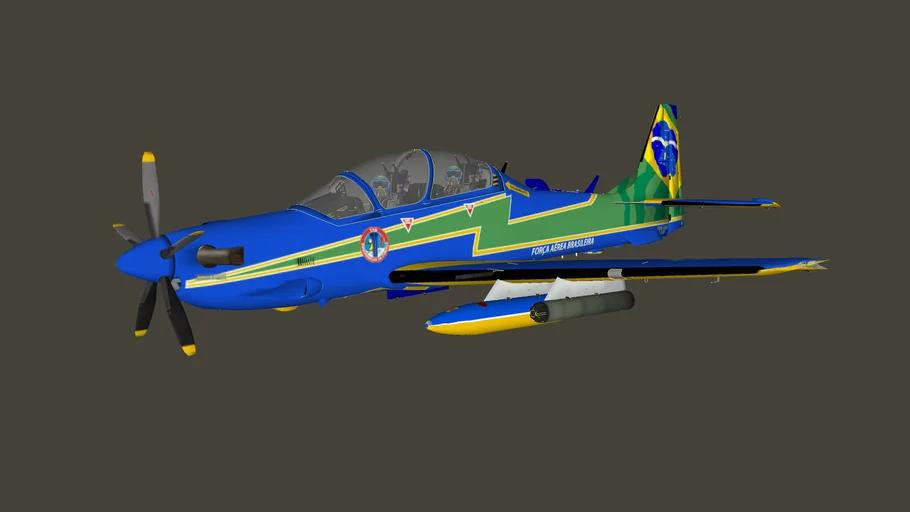 Embraer A29 Super Tucano Esquadrilha da Fumaça 3D Warehouse