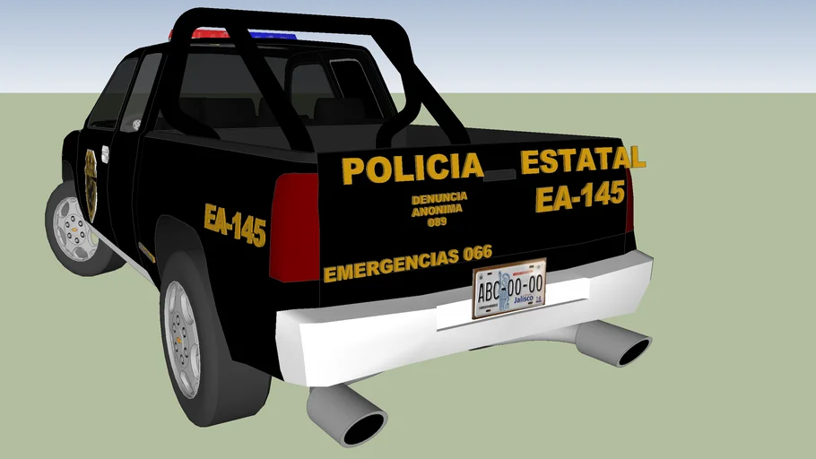 Patrulla De La Policia Estatal Preventiva Del Estado De Jalisco D