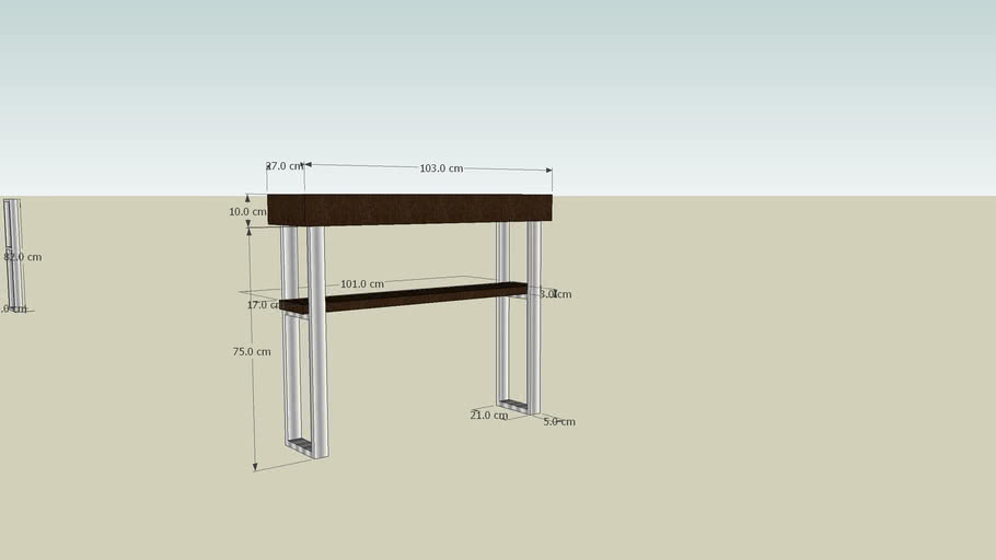 Mesa Auxiliar 3D Warehouse