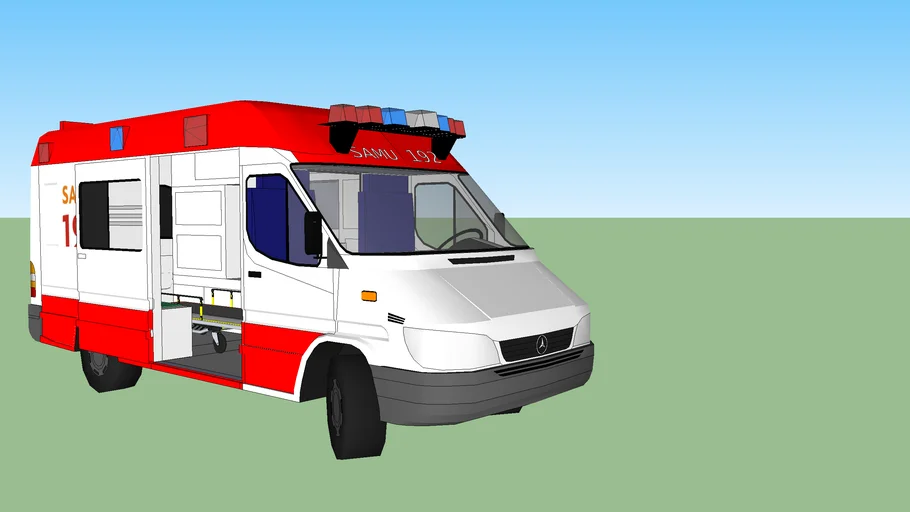 Ambulancia Samu 2 3D Warehouse