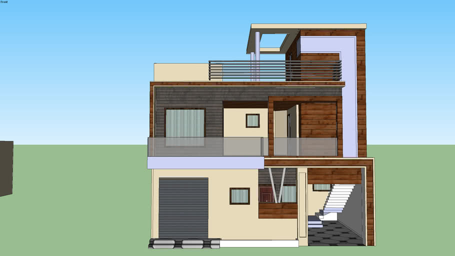 Luxury House Elevation 3D Warehouse