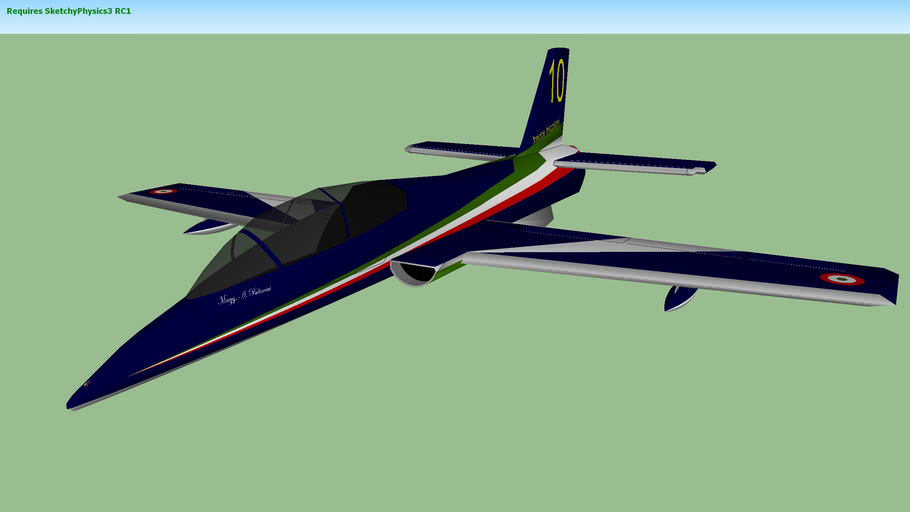 Aermacchi MB 339 PAN Frecce Tricolori 3D Warehouse