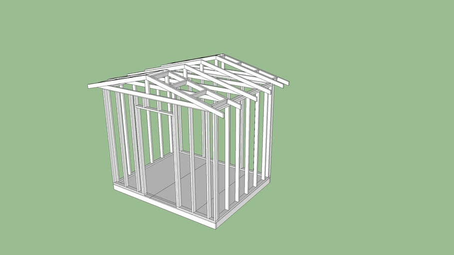 10x12 Shed Frame 3D Warehouse