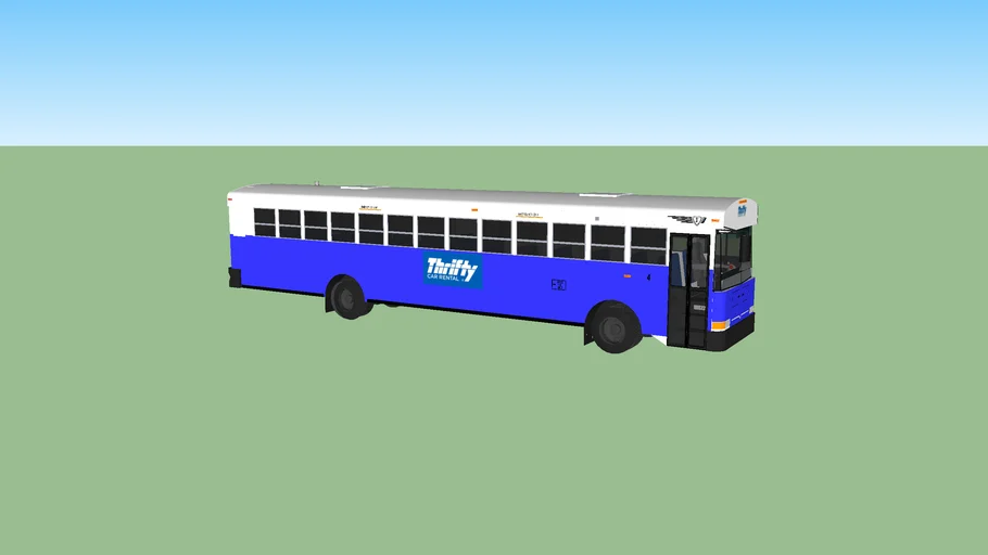2007 ic re200 thrifty rental car shuttle bus 3D Warehouse