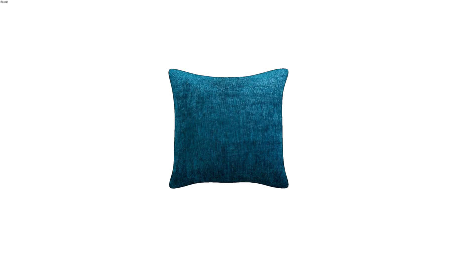 VINTAGE VELVET - Coussin en tissu bleu canard 45x54cm REF 167447 PRIX 15,99 �