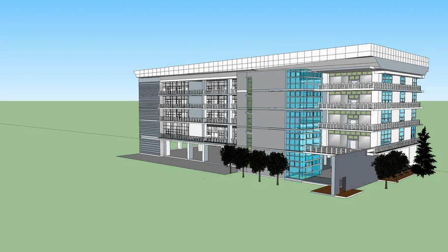 Rangsit University Building 4-1 | 3D Warehouse