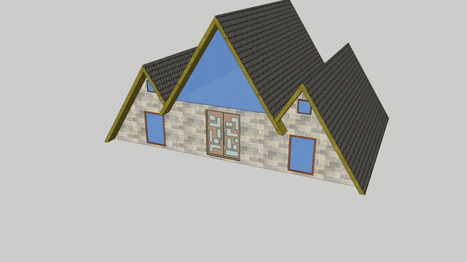 A FRAME HOUSE 3 ROOF | 3D Warehouse