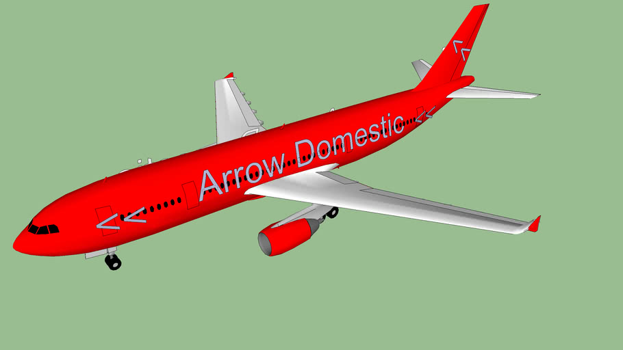 Arrow Airlines Domestic Airbus A300-620 (Red Arrows 2014)