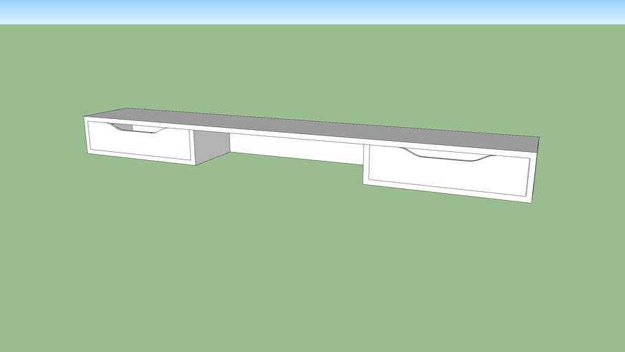 Ikea Alex Desktop Shelf 3D Warehouse