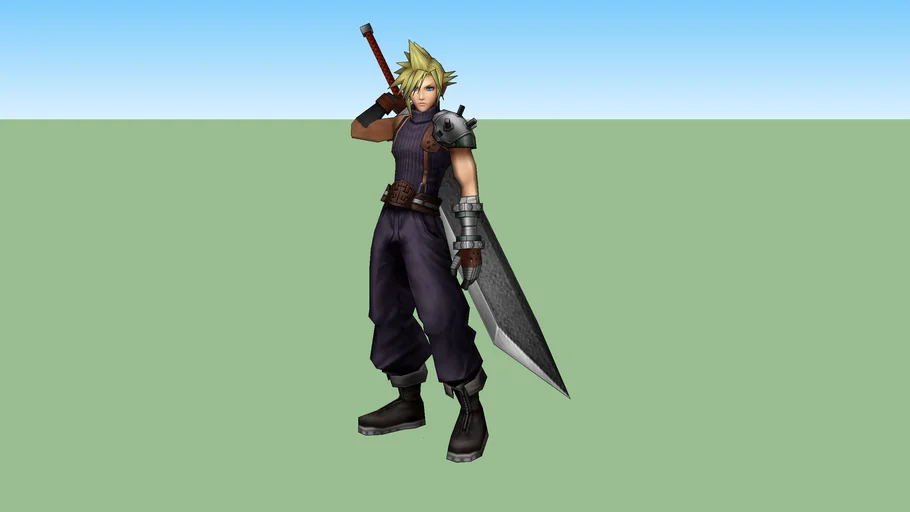 Cloud Strife Soldier 3D Magnetic Housing Unit STL Download-perfect