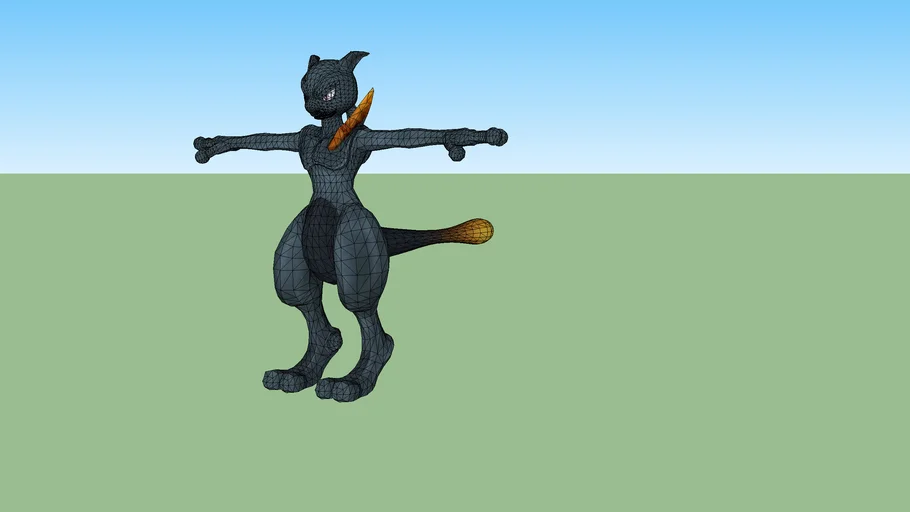 Shadow Mewtwo (Pokken Tournament) | 3D Warehouse