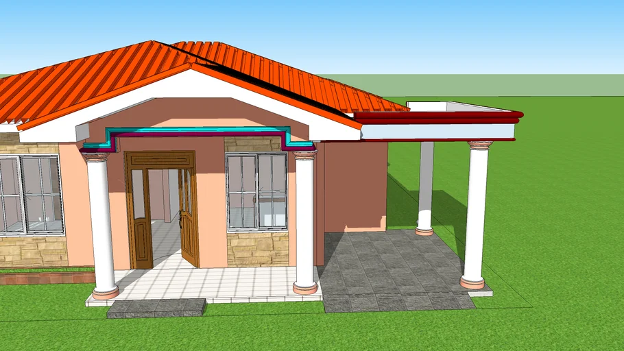 vivienda estilo colonial moderno. arquiduarte | 3D Warehouse