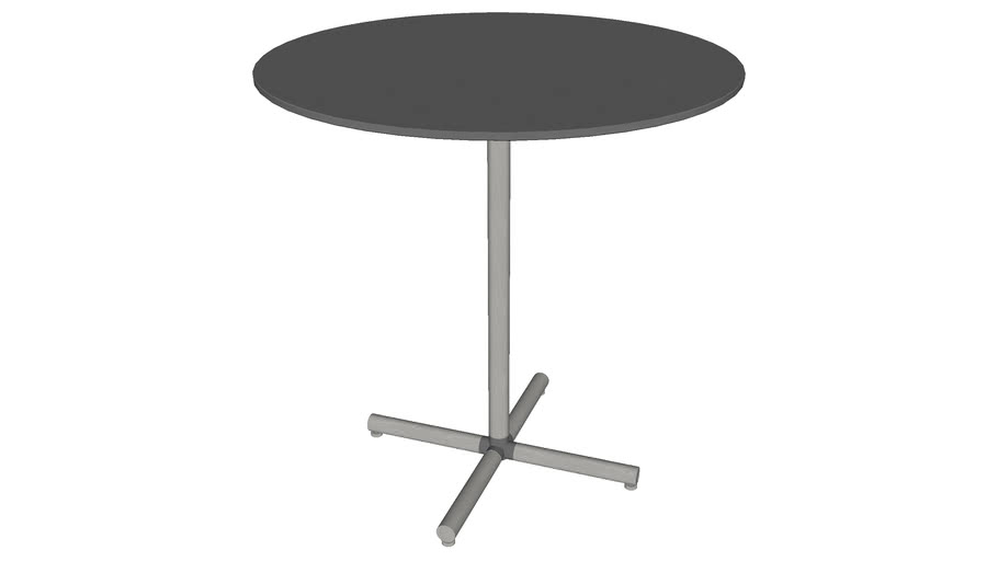 Highbury 20in. Side Table in Gray and Acier by Modloft | 3D Warehouse
