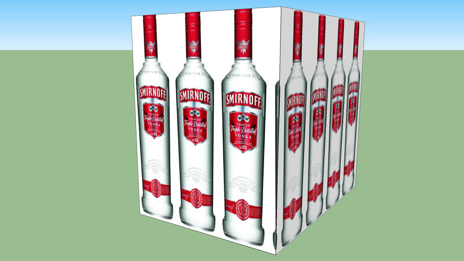 Smirnoff Vodka 750 ml Cut Case