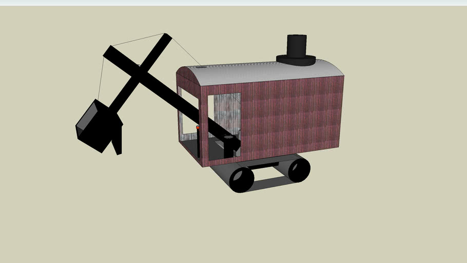 Erie-B Steam Shovel | 3D Warehouse