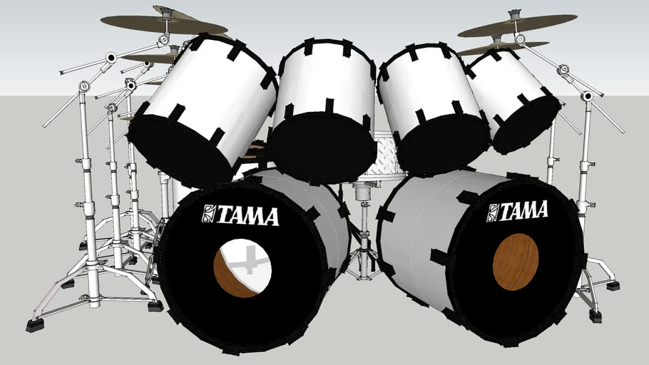 Lars Ulrich 1991 Drum Kit 3D Warehouse