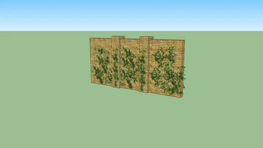 garden wall 4,5m 3D Warehouse