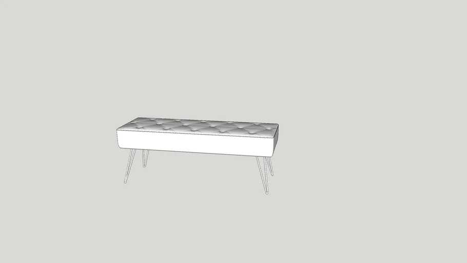 Aghvarth Upholstered Bench 3D Warehouse