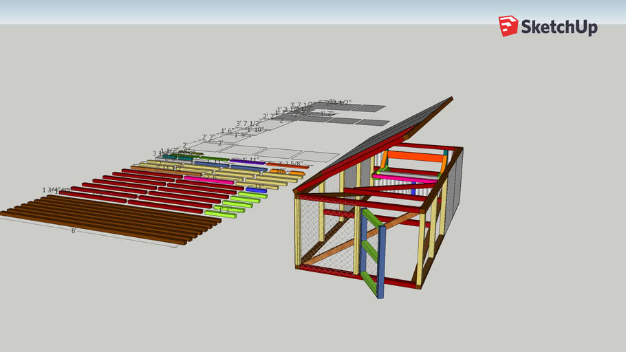 Justin Rhodes Chicken Tractor 3D Warehouse