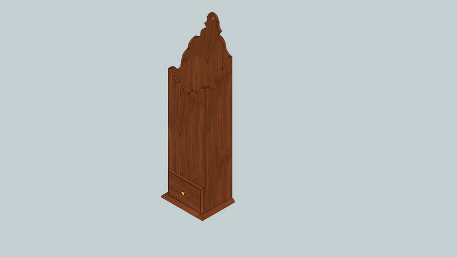 Walnut Colonial Pipe Box | 3D Warehouse