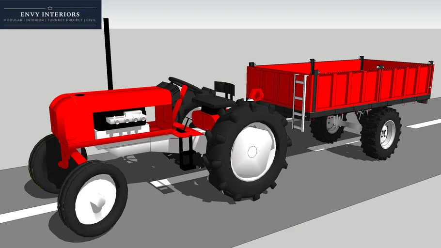 tractor#trolly#transport#truck# | 3D Warehouse