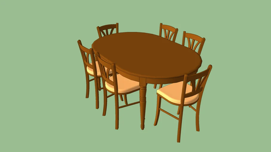 table et chaises | 3D Warehouse