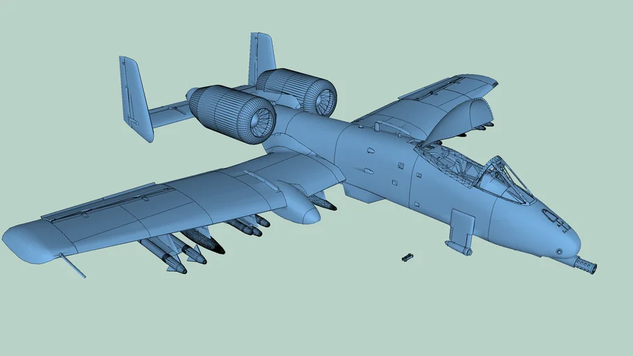 A10 Warthog Snap Together 3D Printer Ready Model | 3D Warehouse
