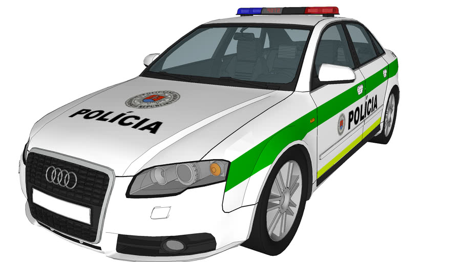 audi a4 police car