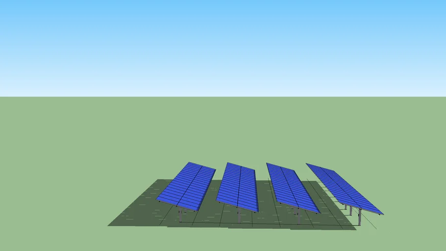 40+Module+Panel+Array+4String | 3D Warehouse