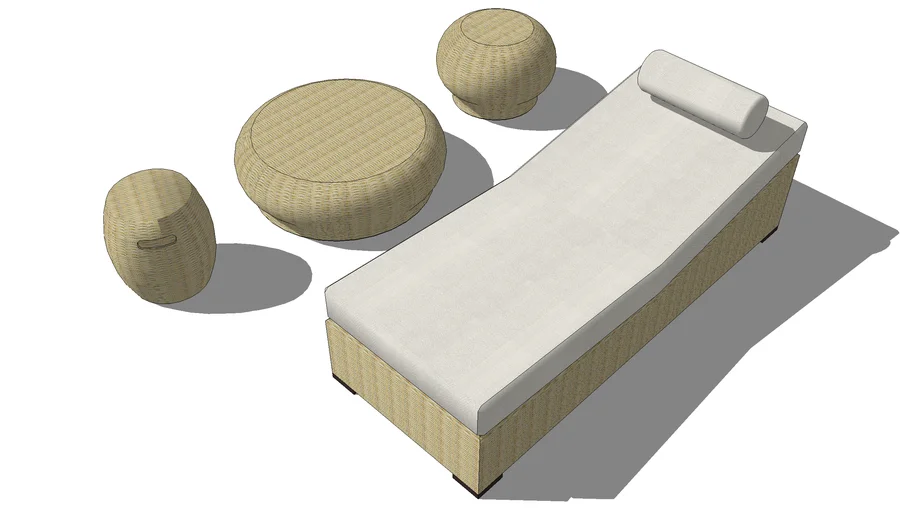 sofá puff - - 3D Warehouse