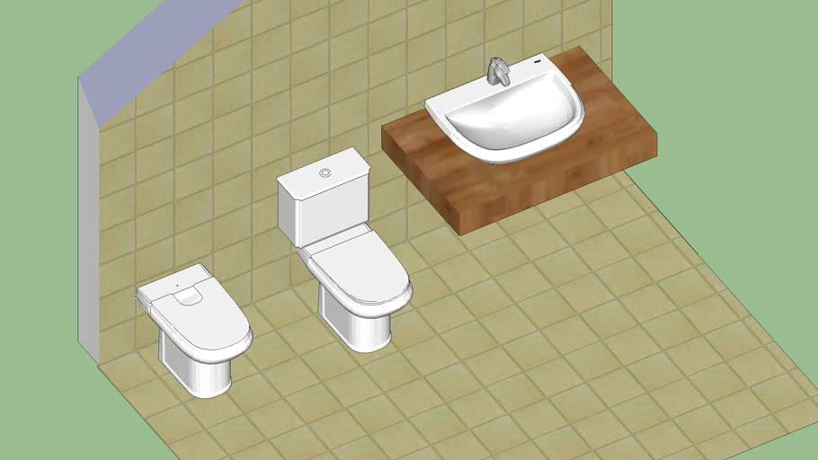 Toilet, Sink and Bidet