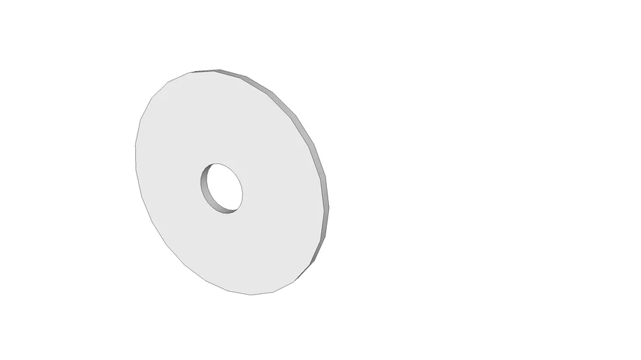 fender washer, 0.281 ID x 1.125 OD, 0.5 thick, McMasterCarr 91525A124