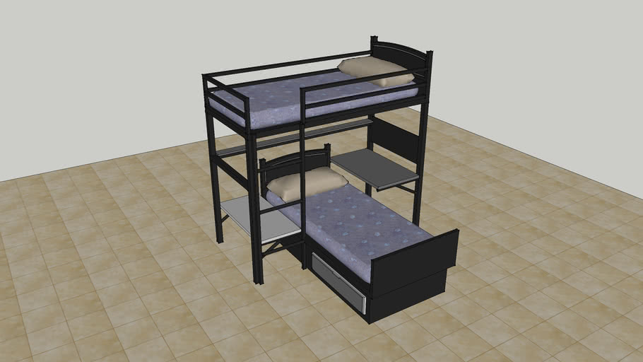 Double Deck Bed 2 3D Warehouse