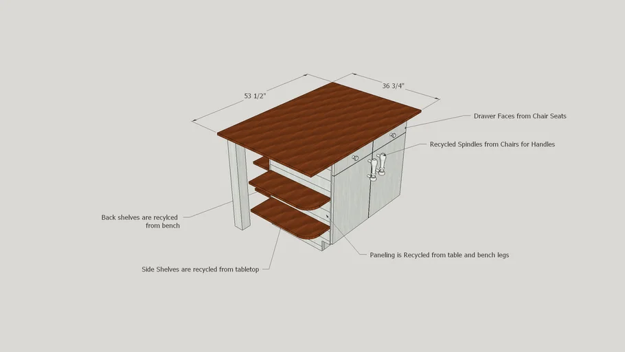 Upcycled Kitchen Island 3D Warehouse   0284df03 2a53 4596 Aa5b 36960a973fb3