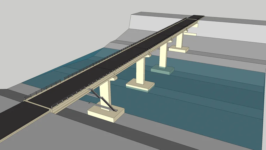 P.S.C Beam Bridge (영노교) | 3D Warehouse
