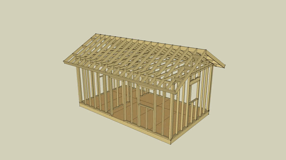 Gable Roof Framing Study | 3D Warehouse