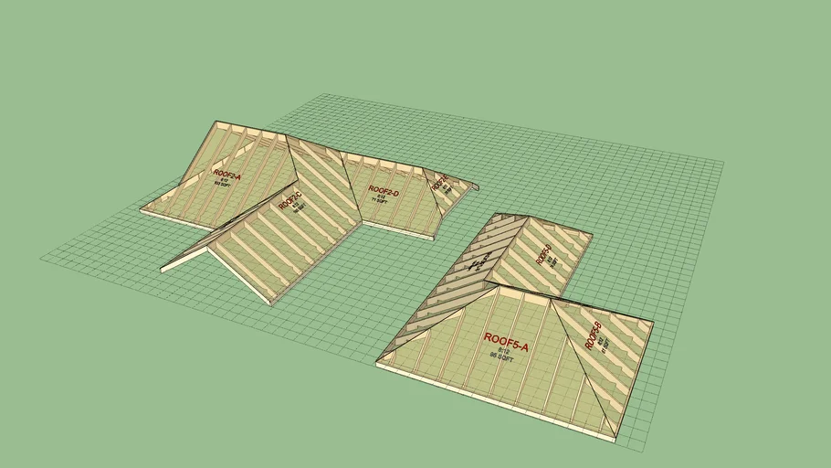 Complex Roof Rafter Framing 3D Warehouse