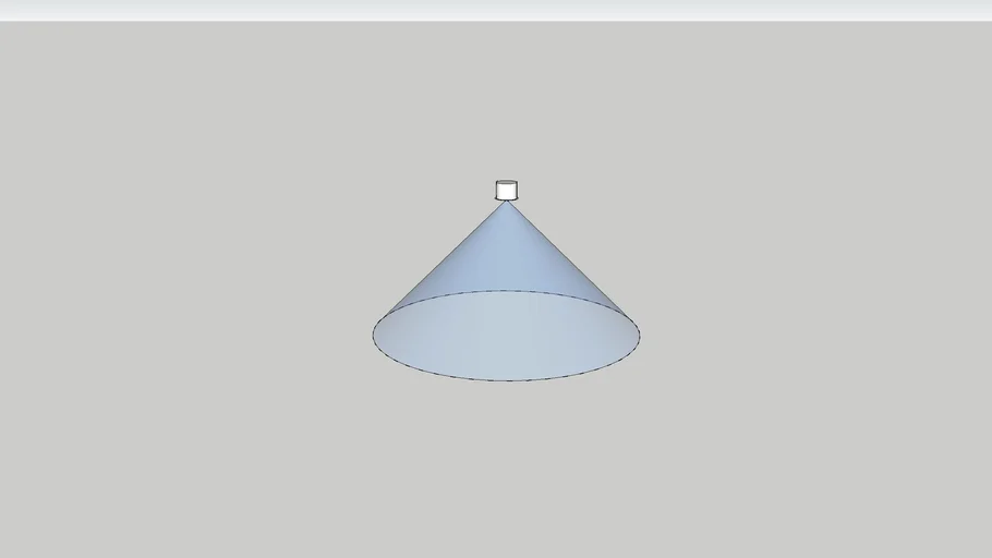 Ceiling Speaker with Dynamic Option to edit coverage cone 3D Warehouse