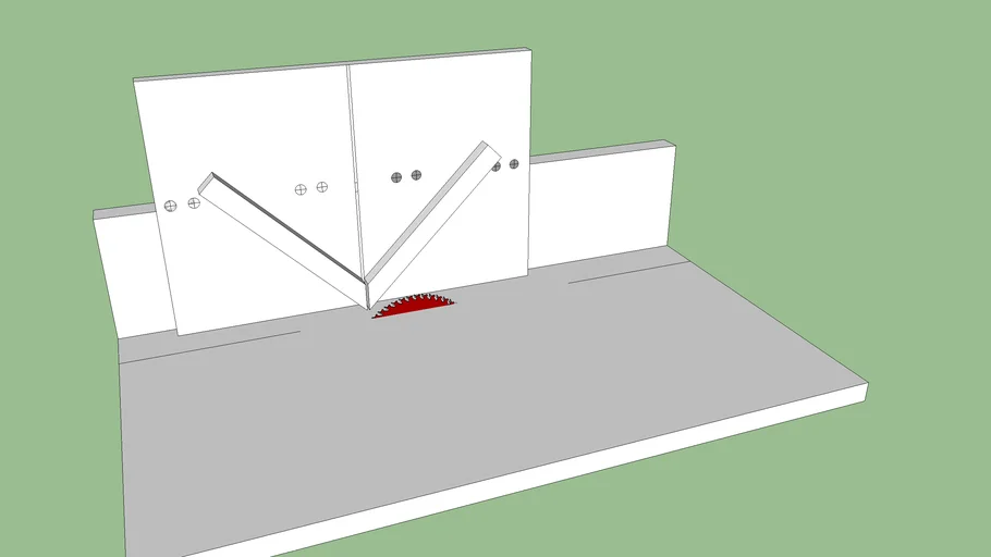 frame corner cutting jig 3D Warehouse