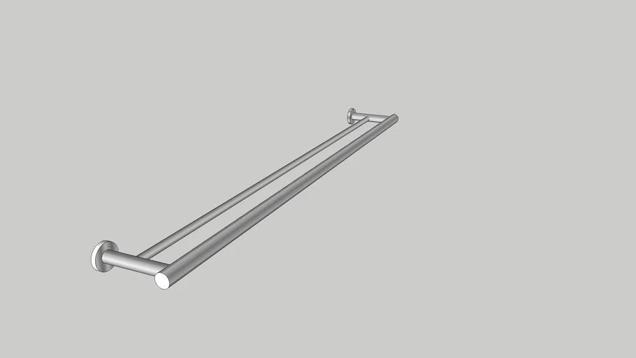 900mm double towel discount rail