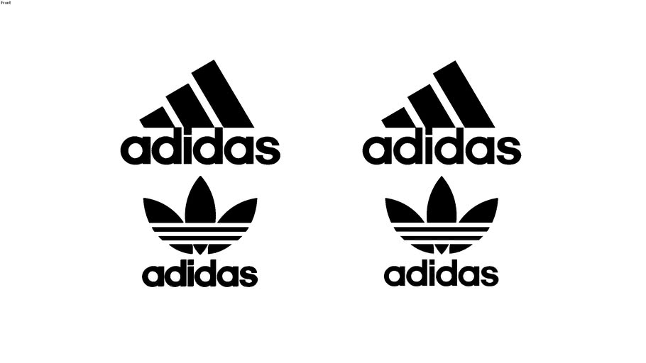 Adidas logos 2D and 3D | 3D Warehouse