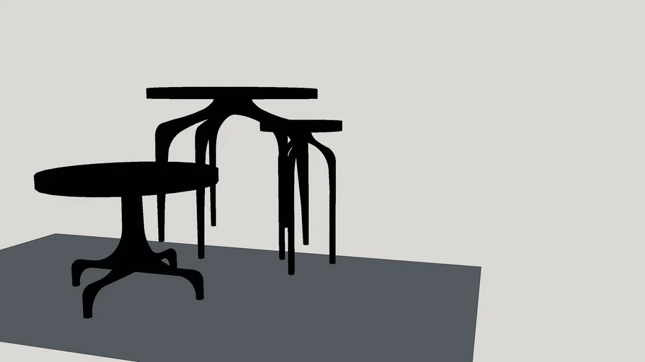 3 set table | 3D Warehouse