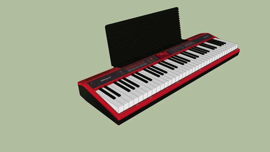 Roland Go Keys Digital Keyboard with Music Rest 3D Warehouse