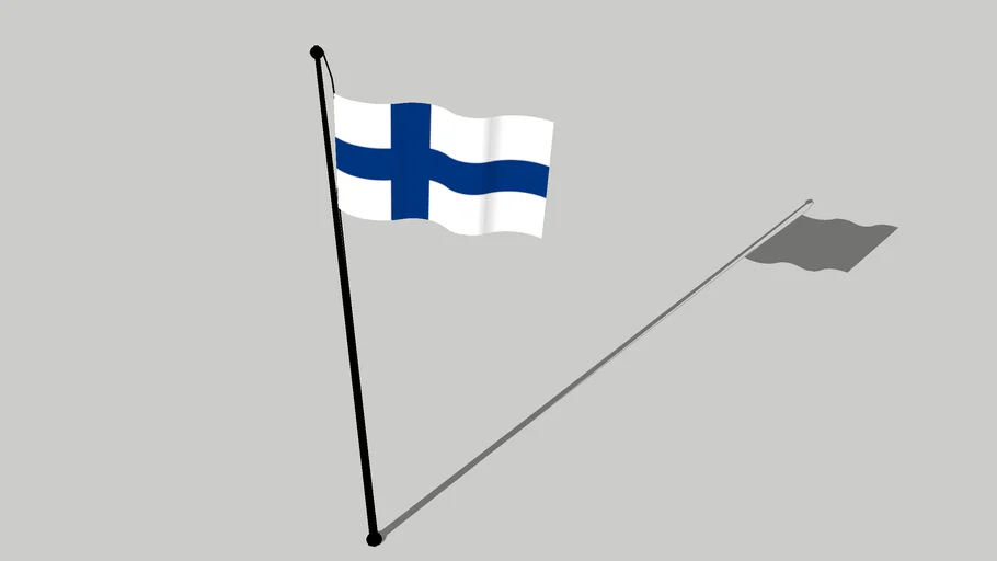 Suomen Lippu - Flag of Finland - Baner y Ffindir | 3D Warehouse