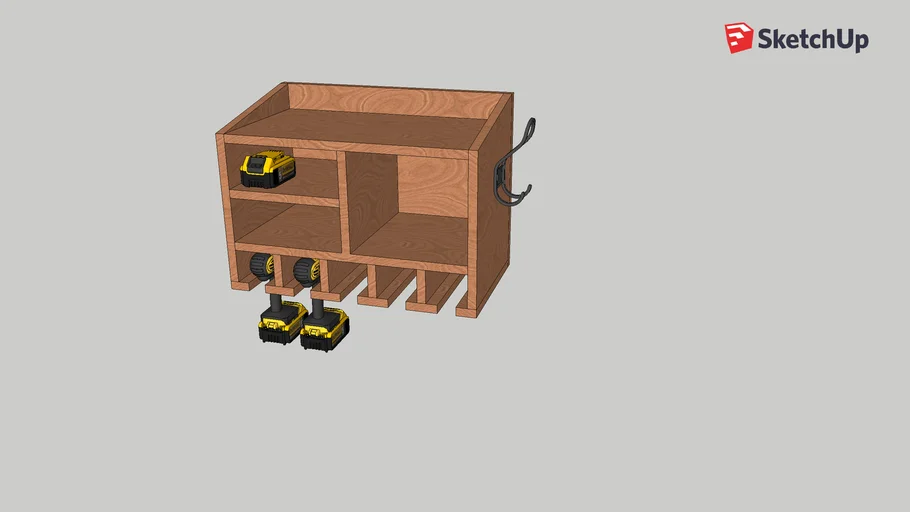 Cordless Tool Charging Station | 3D Warehouse