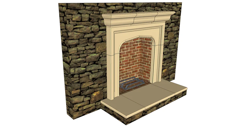 Caststone Fireplace