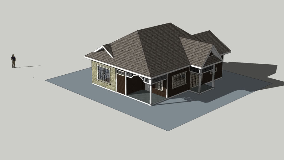 Bungalow #001 Plan | 3D Warehouse